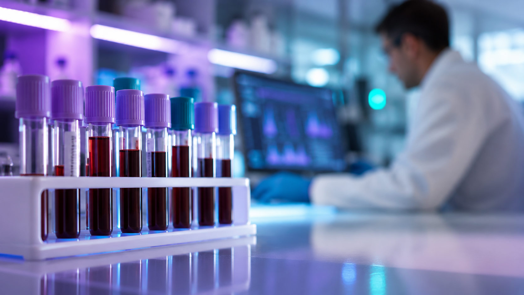iRevive clinician reviewing hormone lab results during a telehealth consultation