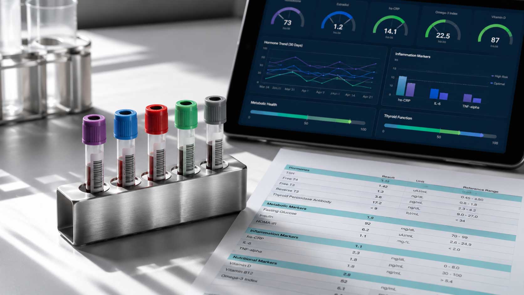 Comprehensive biomarker lab analysis and blood work review at iRevive telehealth Bradenton FL